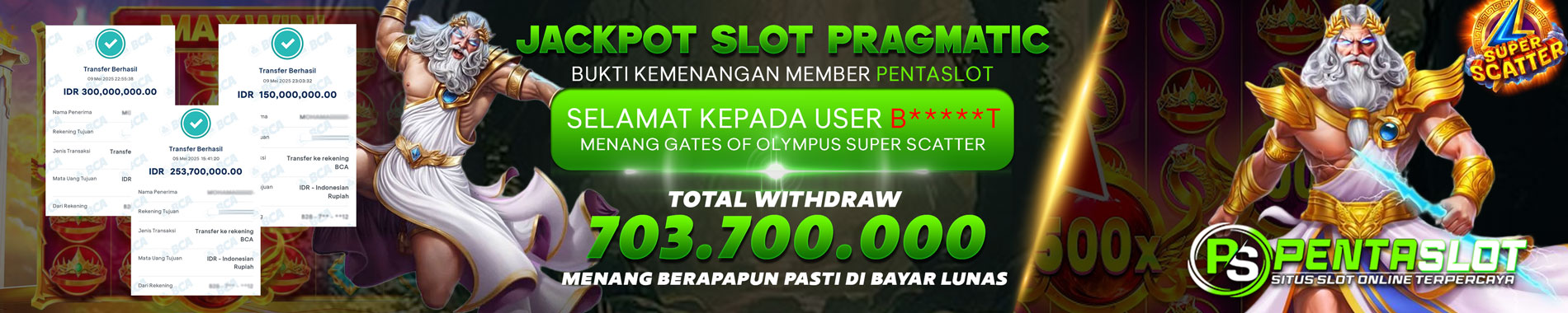 Bonus Deposit Setiap Hari Pentaslot